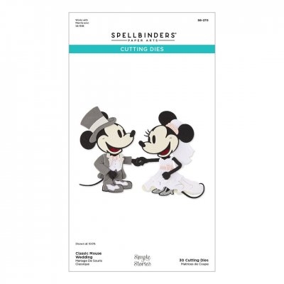 CLASSIC MOUSE WEDDING die set - Stansmallar med bröllosptema från Spellbinders
