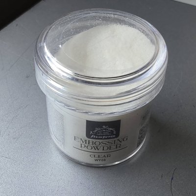CLEAR EMBOSSING POWDER - Genomskinligt embossingpulver från Stamperia 18 g