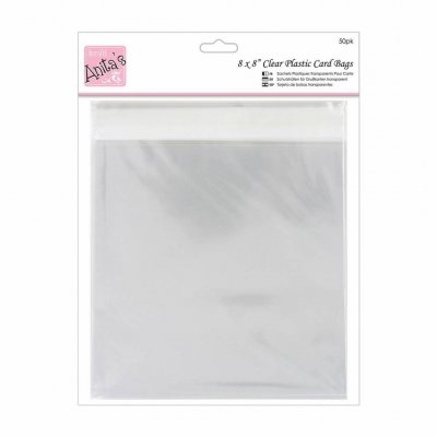 Clear plastic bags 8x8 - 50 st cellofankuvert ca 20*20 cm