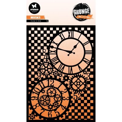 CLOCKS AND GRID stencil from Studio Light