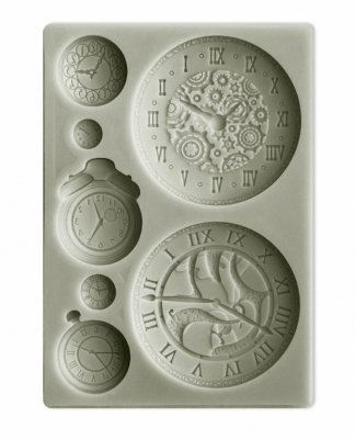 CLOCKS Around the World Silicon Mould - Silikonform med klockor från Stamperia A6