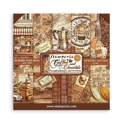 Coffee and Chocolate 12x12 Inch Paper Pack from Stamperia 30x30 cm