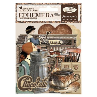 Coffee and Chocolate Ephemera (37pcs) from Stamperia