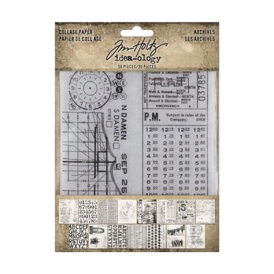 COLLAGE PAPER ARCHIVES from Tim Holtz Idea-ology