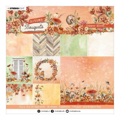 COPPER BLUSH paper pad 6x6 from Studio Light 15x15 cm