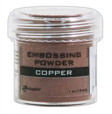 Copper embossing powder - Kopparfärgat embossingpulver från Ranger