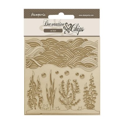 CORALS songs of the sea decorative chips - Utstansade koraller från Stamperia