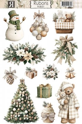 COZY CHRISTMAS rubons - Gnuggisar med jultema från Reprint