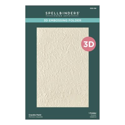 CRACKLE PAINT EMBOSSING FOLDER - Embossingfolder med färgsprickor från Spellbinders