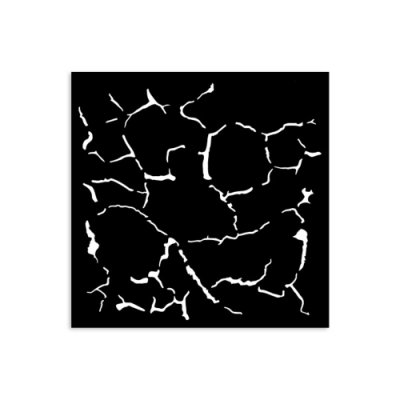 CRACKLE PATTERN stencil - Schablon med sprickor från Stamperia 12x12 cm