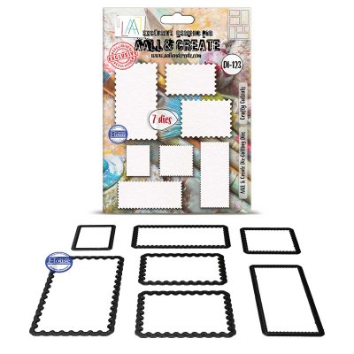 CRAFTY CUTOUTS postage stamp shape die set from AALL & Create