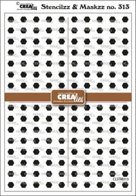 PRE-ORDER Stencilzz/Maskzz Hexagons from CreaLies 15x21 cm