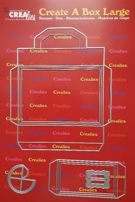 Large Suitcase Large CCABL07 Crealies Create A Box - Stansmallar för att göra en stor resväska från CreaLies
