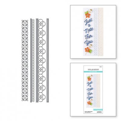 CREATE A SLIMLINE BORDER Etched Die set - Bårdstansmallar från Spellbinders
