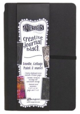 Creative journal black small - Liten svart journal från Dylusions / Ranger ink