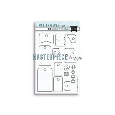CREATIVE TAGS memory planner die set - Etikettstansmallar från Masterpiece design