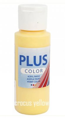 CROCUS YELLOW gul akrylfärg från Plus Color 60 ml