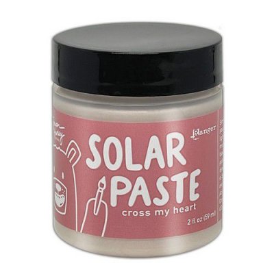 CROSS MY HEART solar paste red - Vitmetallicpasta med röd underton från Simon Hurley Ranger ink 59 ml