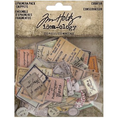 Curator ephemera pack 233 pkg from Tim Holtz Idea-ology