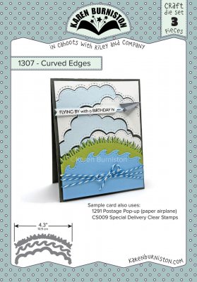 CURVED EDGES die set - Bårdstansmallar från Karen Burniston