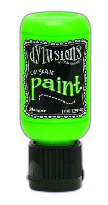 Cut grass acrylic paint - Gräsgrön akrylfärg från Dylusions / Ranger ink 29 ml