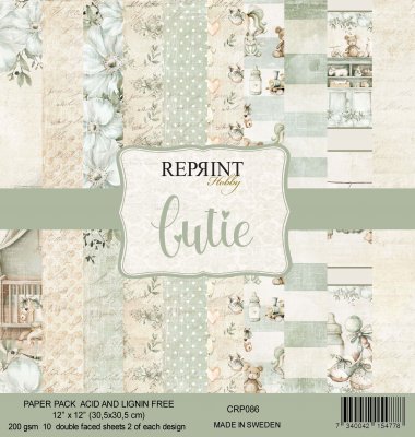 CUTIE paper collection 12x12 - Mönsterpapper från Reprint 30x30 cm