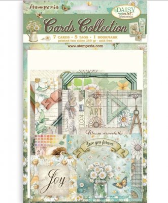DAISY ART CARDS COLLECTION - Pappersdekorationer från Stamperia