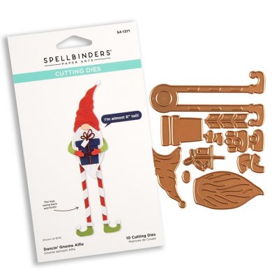 DANCING GNOME ALFIE die set - Stansmallar med julnisse från Spellbinders