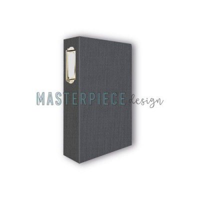 DARK GREY Planner album 4x8 6-rings - Mörkgrått album från Masterpiece design 10x20 cm