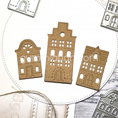 DEKORATIVA HUSstansmallar från Gummiapan ca 23x34,5 mm, 25,5x53 mm, 22x38 mm