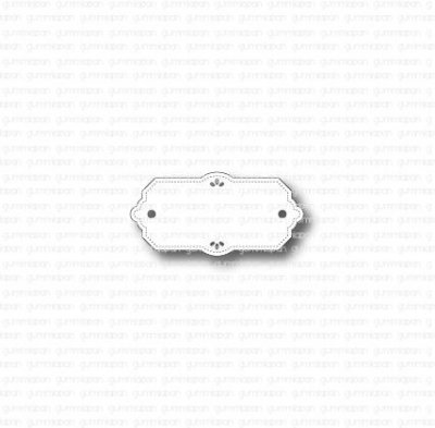 DEKORATIV SKYLTstansmall från Gummiapan ca 47x22,5 mm
