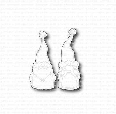 Dies till små tomtar - Stansmallar från Gummiapan ca 28 x 62 mm, 25 x 66 mm