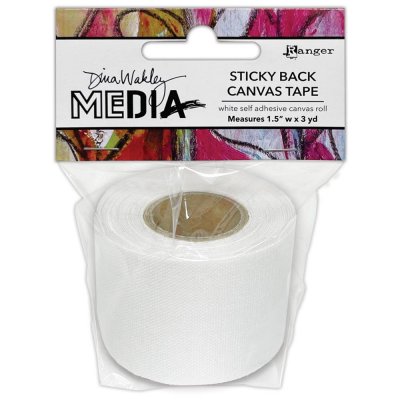 STICKY BACK CANVAS tape 1,5x3 yd - Tygtejp från Dina Wakley MEdia Ranger ink