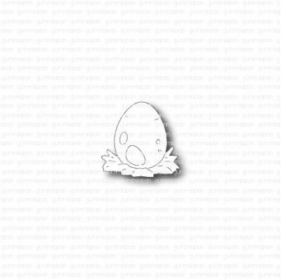 DINOSAURIEÄGGstansmall från Gummiapan 2,4x2,3 cm