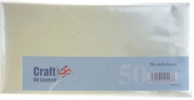DL DOUBLE LENGHT CELLO BAGS - Cellofankuvert från Craft UK