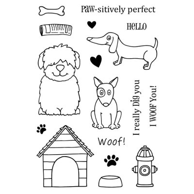 Dogs stamp set - Hundstämplar från Jane's Doodles