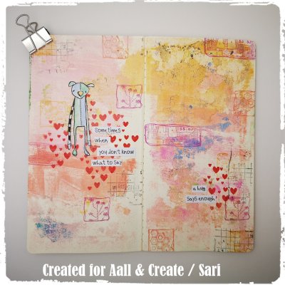 #249 Dog toys (rag doll) stamp set - Stämpelset med gosedjur / trasdockor från Aall & Create A6 (Janet Klein)