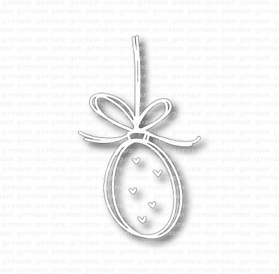 Doodled Christmas ornament die - Stansmall med doodlad julkula från Gummiapan 5,2*8,7 xm