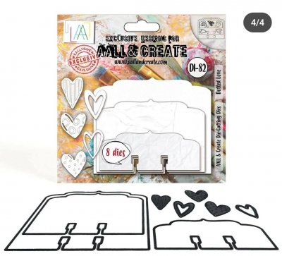 GARDEN CHIC die set DOTTED LOVE 82 - Stansmallar från AALL & Create