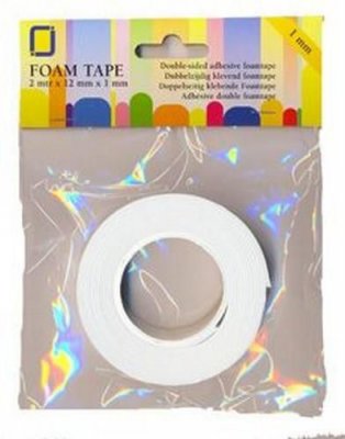 Double sided foam tape 0,5 m m - Skumgummitejp från JeJe 2 m