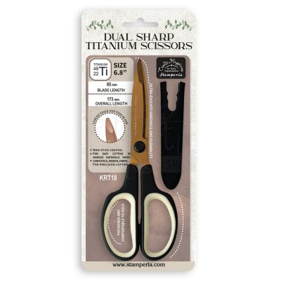DUAL SHARP TITANIUM SCISSORS - Sax från Stamperia 6,8 inch