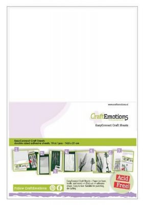 Easy connect craft sheets - Dubbelhäftande tejpark A5 från Craft Emotions