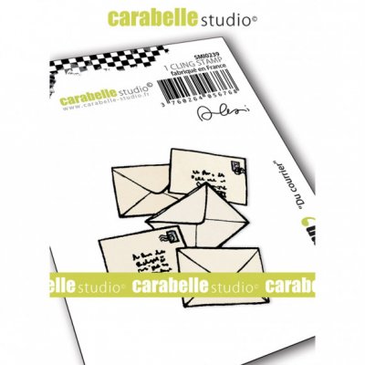Du courrier cling stamp - Stämpel med flera brev från Carabelle Studio