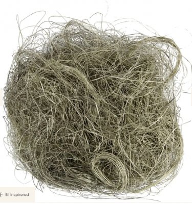 DUSTY GREEN smutsgrön sisal naturfiber 8 g