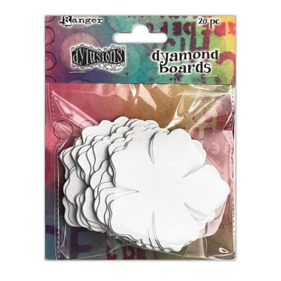 Dyamond Boards - Flowers 20 pieces - Utstansade blommor att dekorera från Dylusions