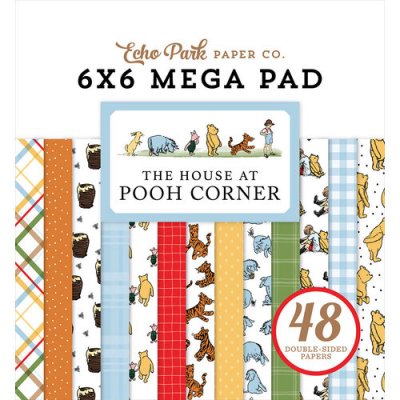 THE HOUSE AT POOH CORNER mega paper pad 6x6 fromn Echo Park 15x15 cm