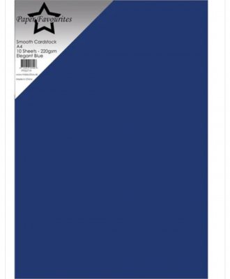 ELEGANT BLUE cardstock from Paper Favourites A4 220 gsm