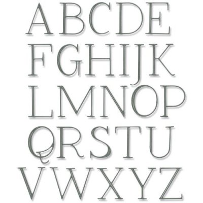 ELEGANT CAPITALS LETTERS alphabet die - Bokstavsstansmall från Sizzix