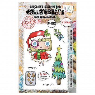 Emily Anne's Sweet Season clear stamp set from AALL & Create A7