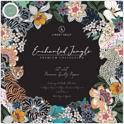 Enchanted Jungle 12x12 Inch Paper Pad from Craft Consortium 30x30 cm